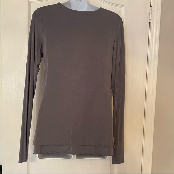 Gray jersey top - Picture 2 of 3